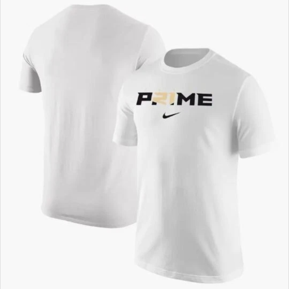 Nike White T-Shirt with Coach Prime Graphic In XXL NWT